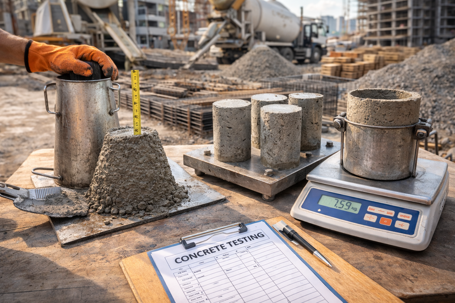 Concrete Compression Testing