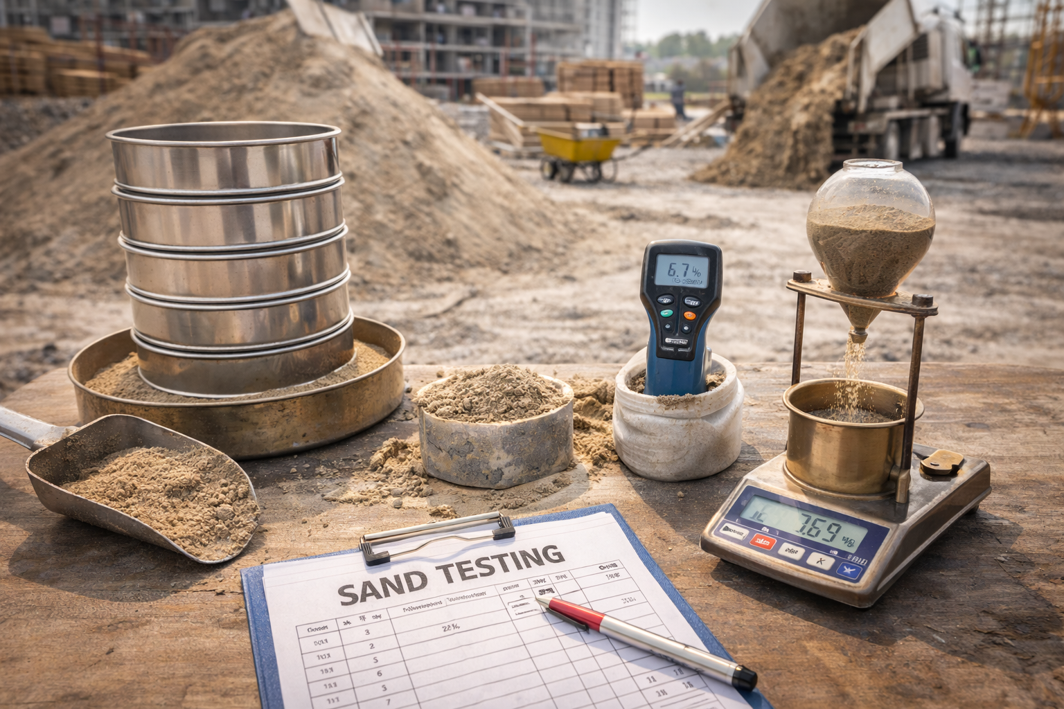 Sand Testing Process